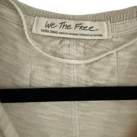 5 for $25❗️Free People Phoebe jersey henley top in ivory - Picture 12 of 13